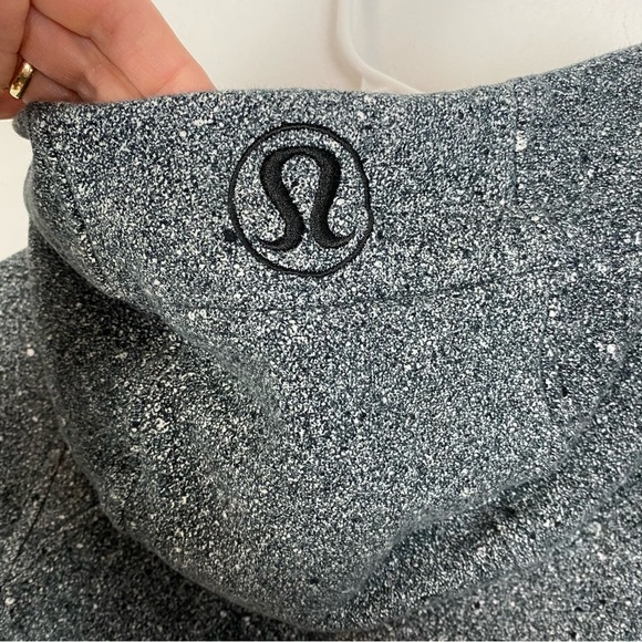 Lululemon Scuba Hoodie Jacket Full Zip Womens 4 Small Gray Black Speckle Pockets - Picture 8 of 12